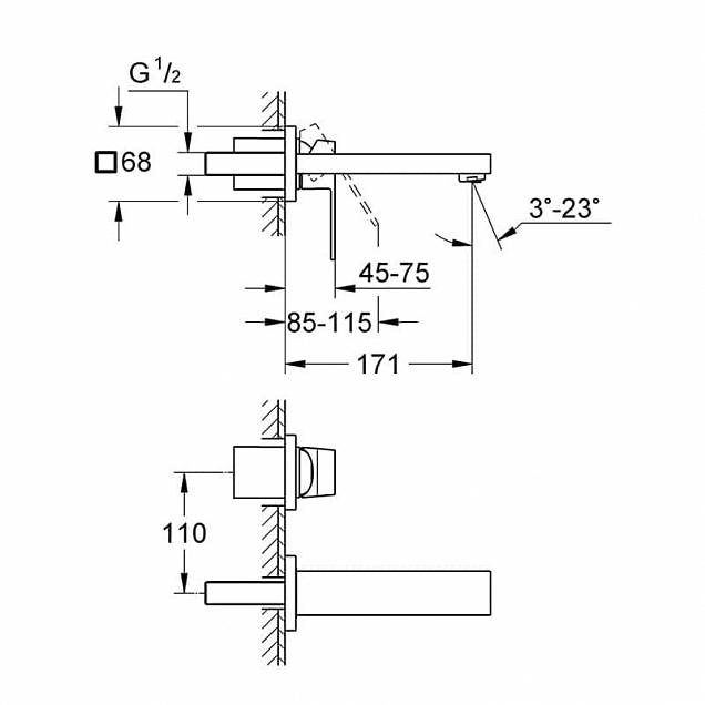 Фотография товара Grohe Eurocube   19895000Gr