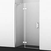 Душевая дверь 120 см, левая, хром/белый, WasserKRAF Aller 10H05LWHITE