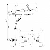 Душевая система Ideal Standard Ideaduo A5686AA