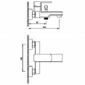 Смеситель для ванны с душевым набором Elghansa Mondschein 2320235-White