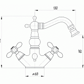 Смеситель для биде Migliore Princeton Plus ML.PRP-8044.DO