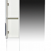 Шкаф-зеркало 60 см, белый/серебряная патина, левый, Misty Престиж 60 L Э-Прсж02060-014ЛСбп