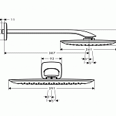 Верхний душ Hansgrohe PuraVida 27437000HG