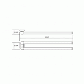 Полотенцедержатель 43 см WasserKraft Oder K-3031