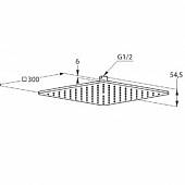 Душ верхний Kludi A-QA 645309100 