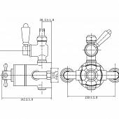 Термостат Cezares Margot MARGOT-D-T-03/24-Bi