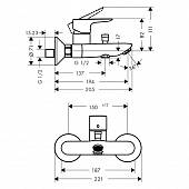 Смеситель для ванны Hansgrohe Talis E 71740670