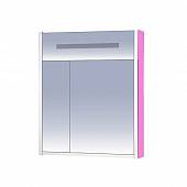 Шкаф-зеркало 75 см, розовый зеркальный, Misty Джулия 75 Л-Джу04075-1210