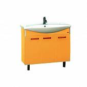 Комплект мебели напольный прямая 105 см, оранжевая, Misty Джулия 105 Л-Джу01105-1310Пр-K