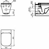 Унитаз безободковый Ideal Standard Tonic II K316501