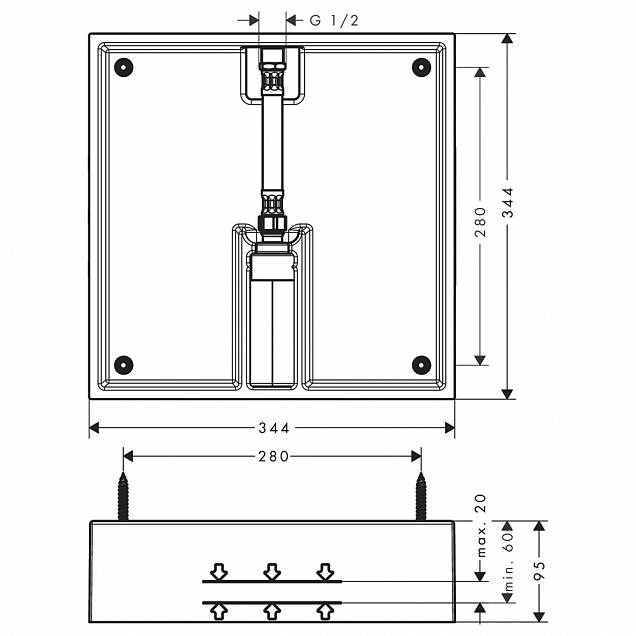 Фотография товара Hansgrohe Raindance E 26254180