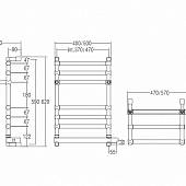 Полотенцесушитель электрический, хром, Margaroli Sole 5523706CRNBP