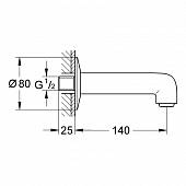 Излив для ванны GROHE BauClassic 13258000