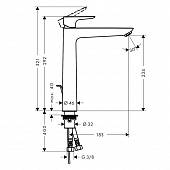 Смеситель для раковины Hansgrohe Talis E 71716990