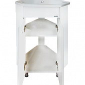 Комплект мебели 40 см, белая, угловая, Misty Лотос 40 Э-Лот01040-01Уг-K