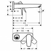 Смеситель для раковины Hansgrohe Talis E 71734670