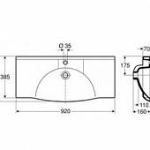 Раковина 90 см Compact Ifo Sign D77820