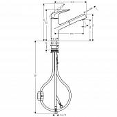 Смеситель для кухни Hansgrohe Focus M42 71814000