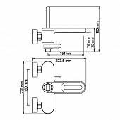 Смеситель для ванны WasserKraft Kammel 1801