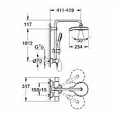 Душевая система Grohe Power&Soul Cosmopolitan 27904000