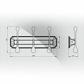 Вешалка 3 крючка, золото Elghansa Hermitage HRM-930-Gold