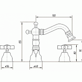 Смеситель для биде Migliore Princeton ML.PRN-825.CR