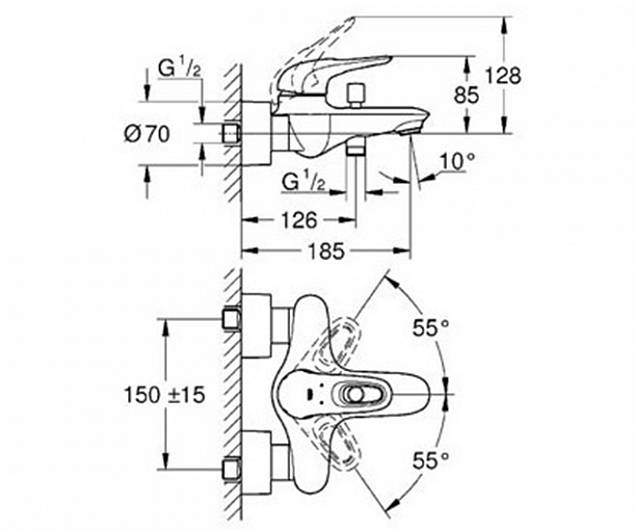 Фотография товара Grohe Eurostyle   124416Gr