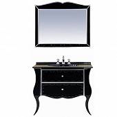 Комплект мебели 100 см, черная сусальное серебро, Misty Анжелика 100 Л-Анж01100-4212Я-K