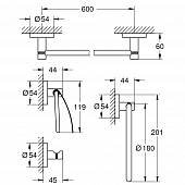 Набор аксессуаров Grohe Essentials (4 предмета) 40776001