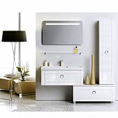 Комплект мебели 100 см, белая, Aqwella Инфинити Inf.01.10/001-K