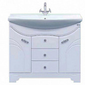 Комплект мебели 105 см, белая, Misty Сицилия 105 П-Сиц01105-011Пр3Я-K