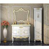 Комплект мебели 90 см, бежевая сусальное золото, Misty Bianco 90 Л-Бья01090-3812Я-K