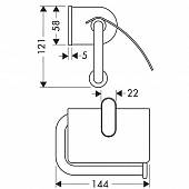 Бумагодержатель Hansgrohe Atoll 40536000