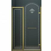 Душевая дверь в нишу 120 см, профиль бронза, правая, Cezares RETRO-B-12-120-CP-Br-R