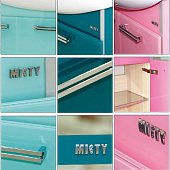 Комплект мебели подвесной 105 см, голубая, Misty Джулия 105 Л-Джу01105-0110По-K