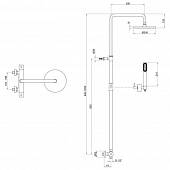 Душевая система, хром, Webert Elio EL980507015PVC