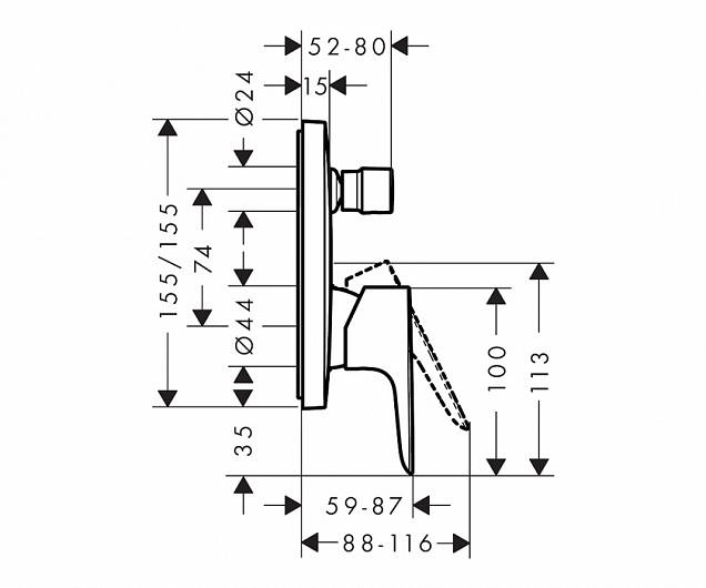 Фотография товара Hansgrohe Talis E 71745340