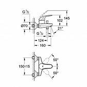 Комплект смесителей Grohe Euroeco 124428Gr