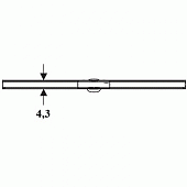 Накладная панель для лотка Geberit CleanLine 154.457.00.1