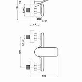 Смеситель для душа Cersanit Odra 63052