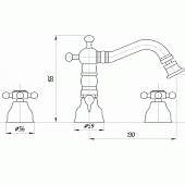 Смеситель для биде Migliore Revival ML.REV-425.DO