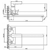 Смеситель для ванны с душевым набором Rossinka RS35-32PC