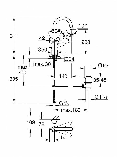 Фотография товара Grohe Eurosmart 23537003Gr