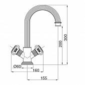 Смеситель для раковины Cezares Olimp OLIMP-LS2-02-O