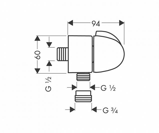 Фотография товара Hansgrohe Fixfit 27452000