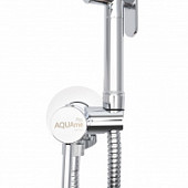  Гигиенический набор со смесителем (скрытый монтаж, латунная лейка), Aquame Minimal AQM6020CR