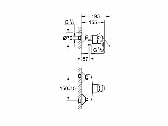 Фотография товара Grohe BauFlow 32812000Gr