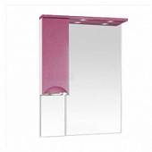 Шкаф-зеркало 65 см, розовая пленка, левый, Misty Жасмин 65 L П-Жас02065-122СвЛ