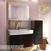Комплект мебели 80 см, темно-коричневая, Акватон Америна 80 1A137701AM430-K