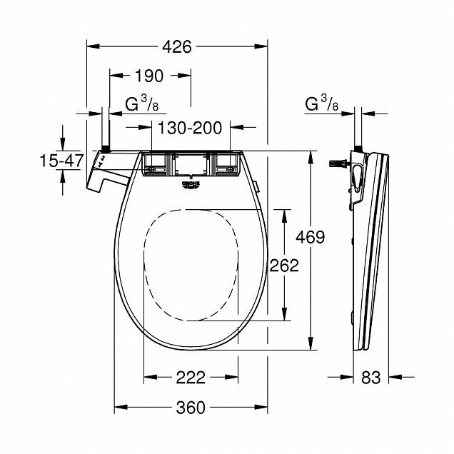 Фотография товара Grohe Bau Ceramic 39648SH0Gr